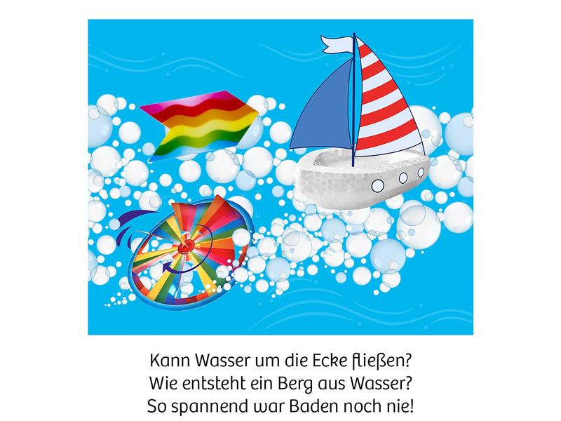 Kosmos Experimentierkasten Experimente für die Badewanne Spass mit Seifenboot, Wasserrad und Taucherglocke