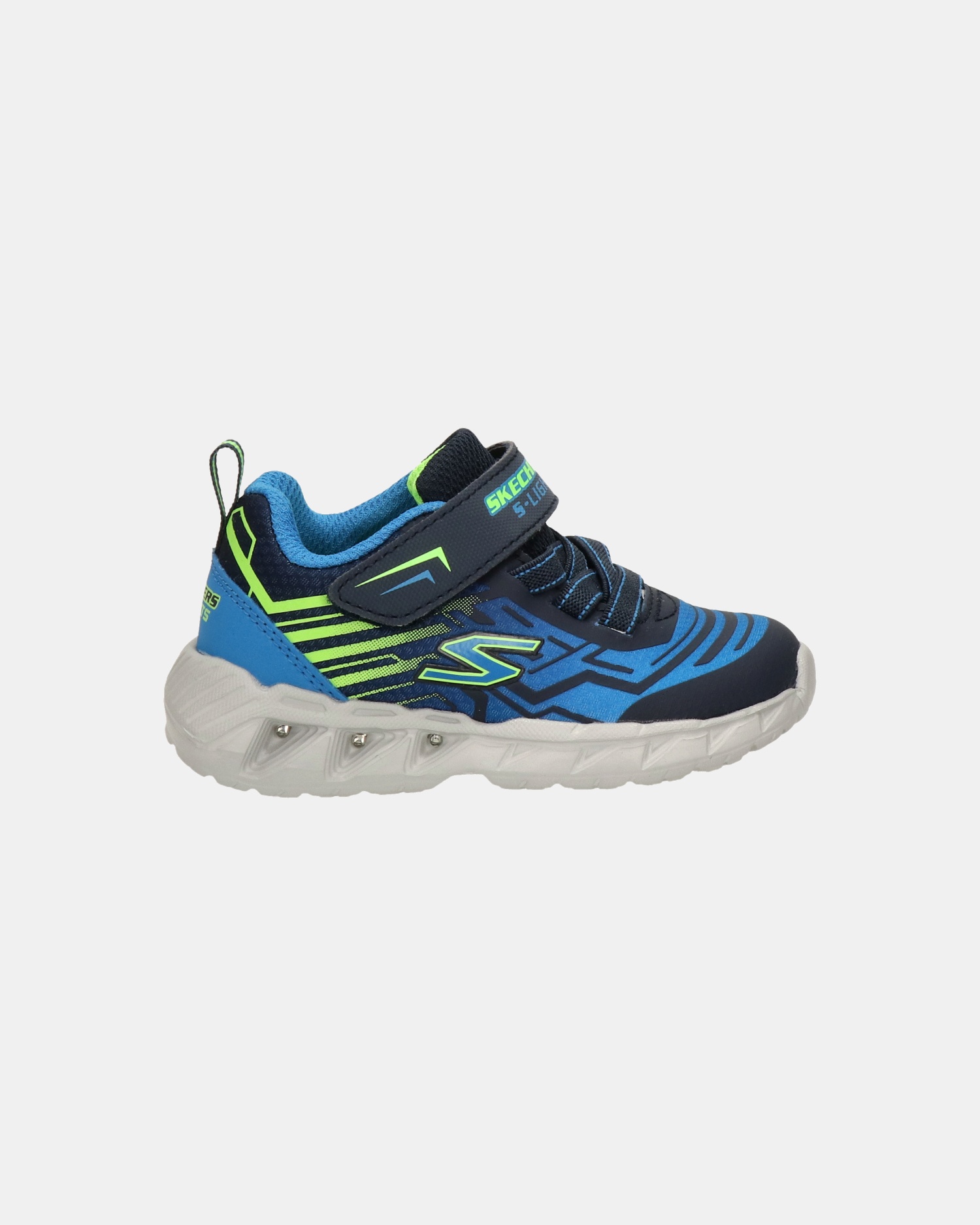 Skechers Bozler Klittenbandschoenen  - blauw