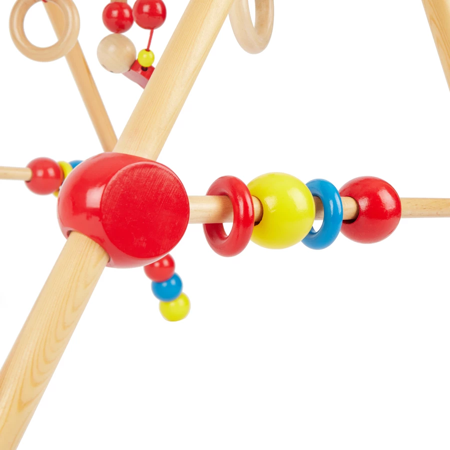 bieco Baby Holz-Gym mit Spielbogen, höhenverstellbar