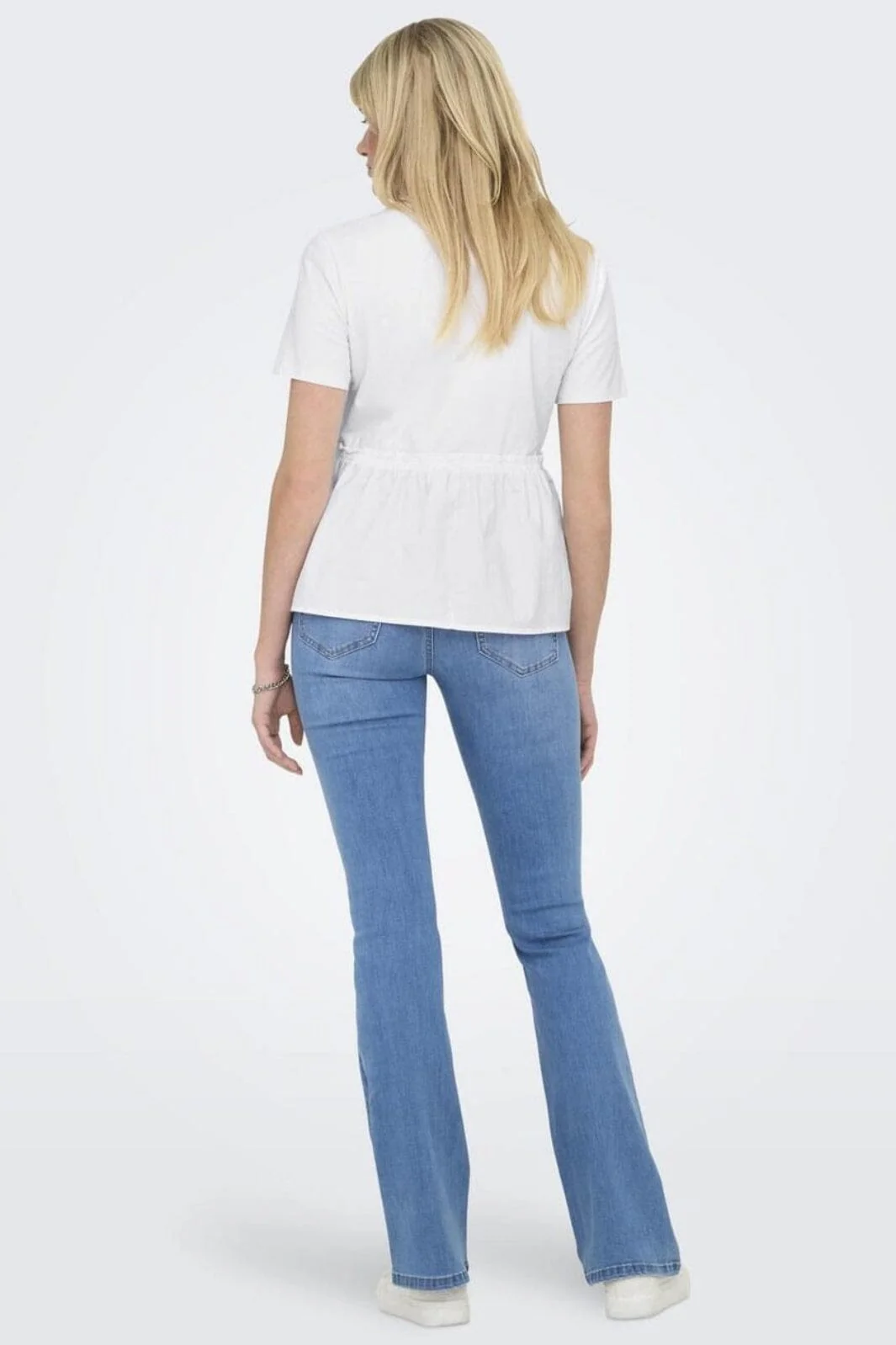 Only Onllia S/S O-Neck Mix Top Box