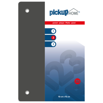 Pickup 3D Home plaat grijs acrylaat 3 mm 10 x 15 cm