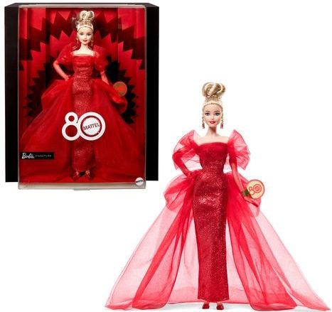 Mattel - Barbie - Blond - 80e Verjaardag Pop