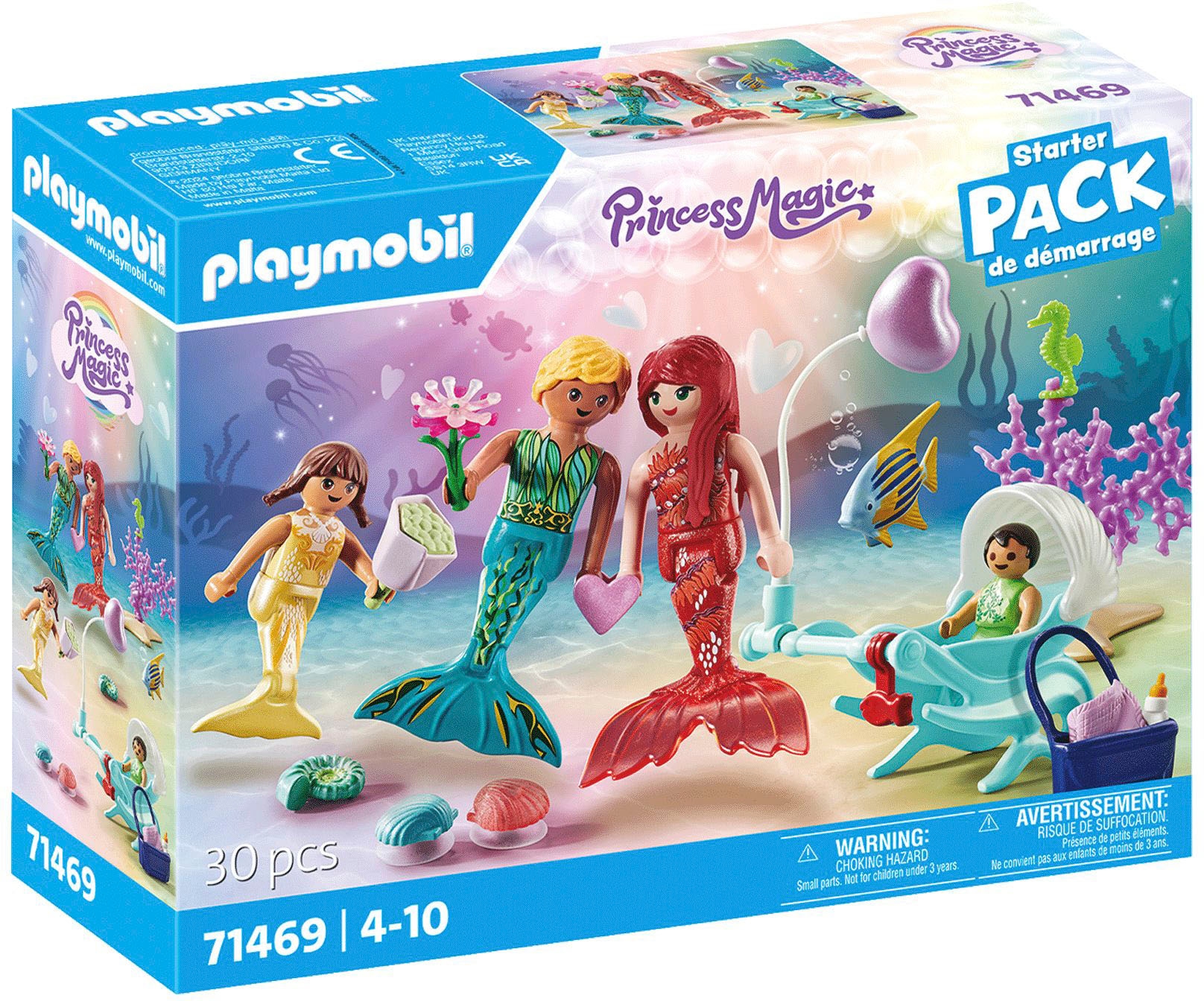 Playmobil® Konstruktions-Spielset »Ausflug der Meerjungfrauenfamilie (71469), Princess Magic« teilweise aus recyceltem Material; Made in Europe