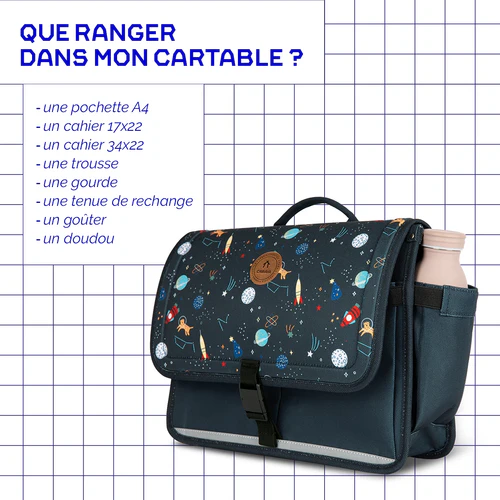 Cartable Discover Small Reykjavik Roswell bleu marine
