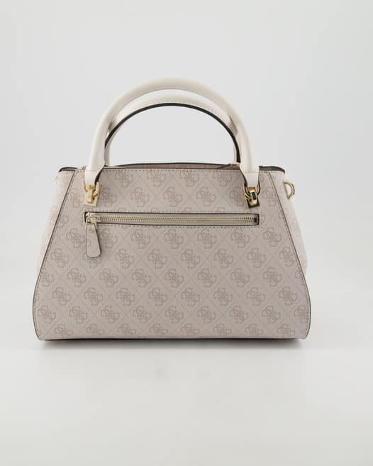 Guess Noelle Luxury Satchel Handtasche in Beige