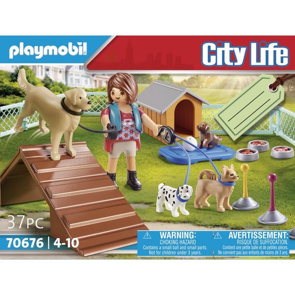 Set cadeau éducatrice de chiens - Playmobil City Life 70676