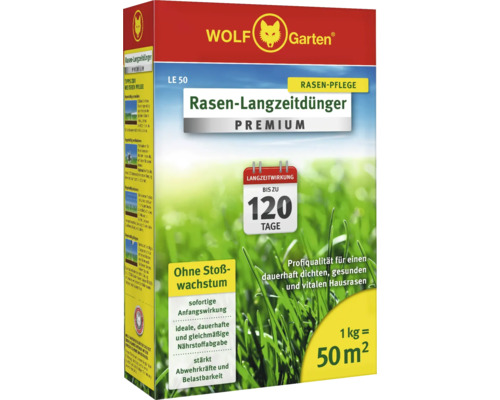 Wolf-Garten LE 50 Premium gazon langdurige meststof 1 kg 50 m²