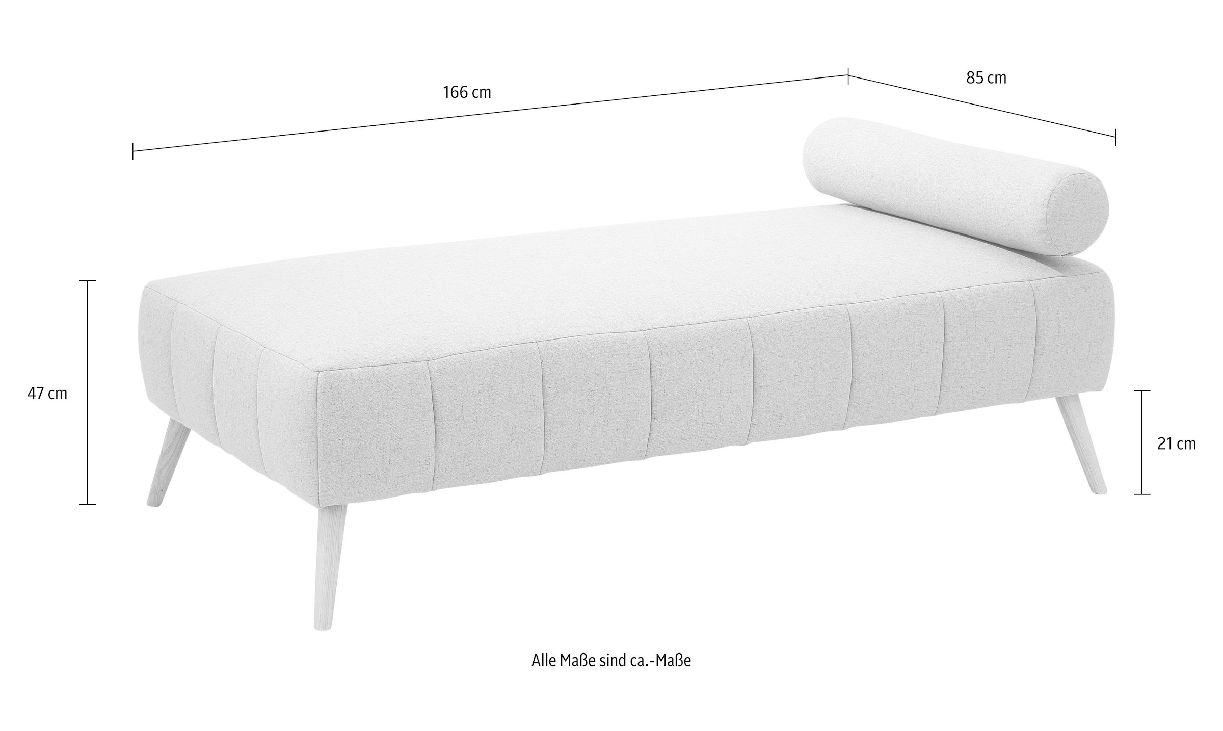 GOODproduct Daybett »Lucy« mit losen Rollenkissen