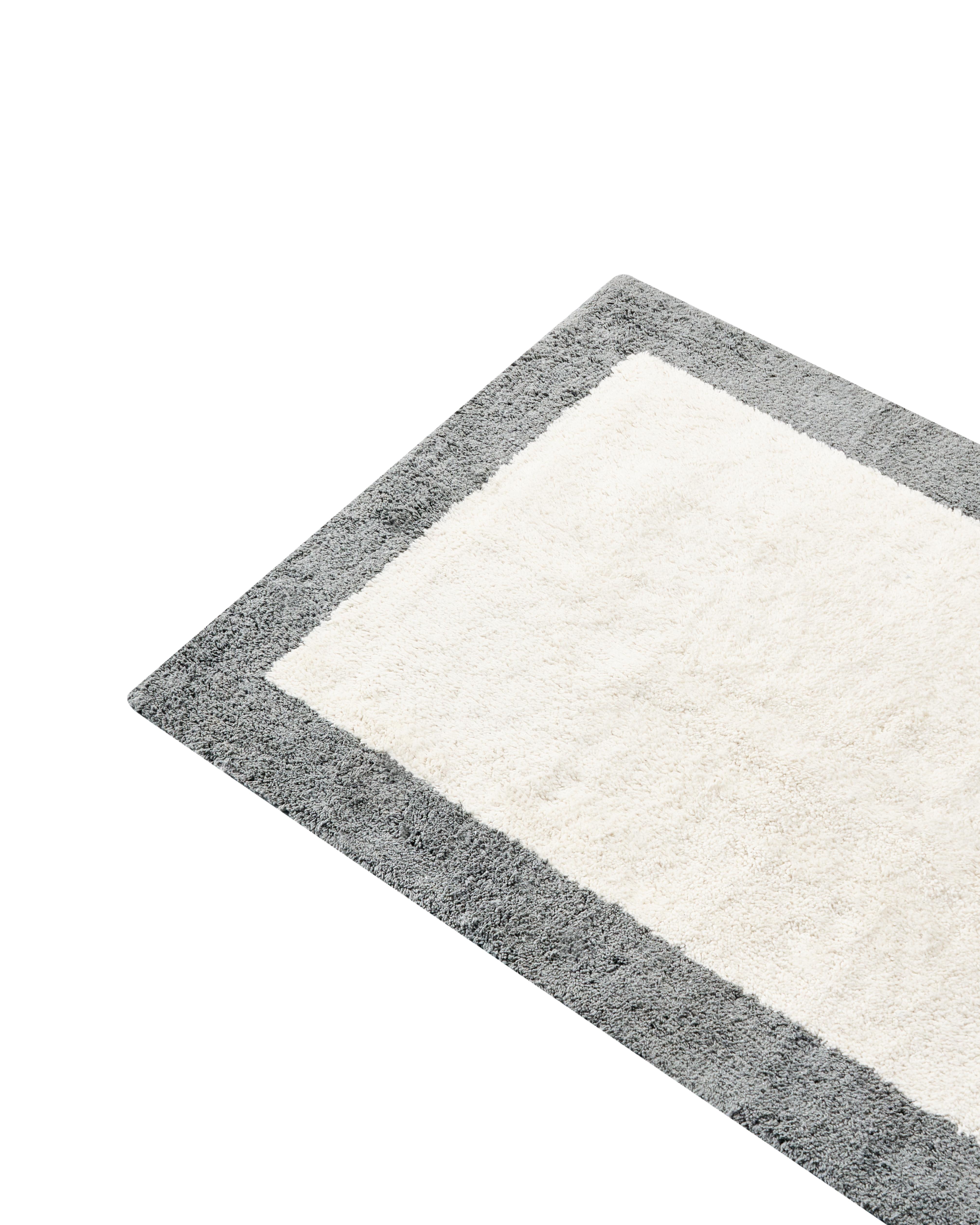 Badmat KABRI Grijs/beige 60 x 90 cm Katoen