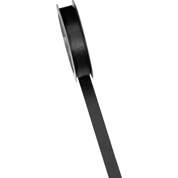Geschenkband Herzen schwarz / weiß
