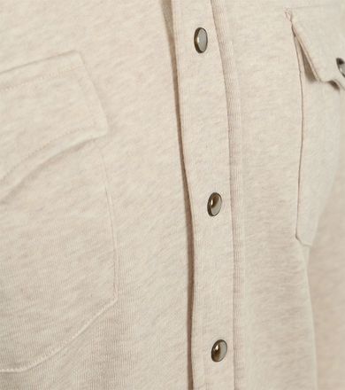 Profuomo Overshirt Western Jersey Ecru PPWF10005A-F1 kopen