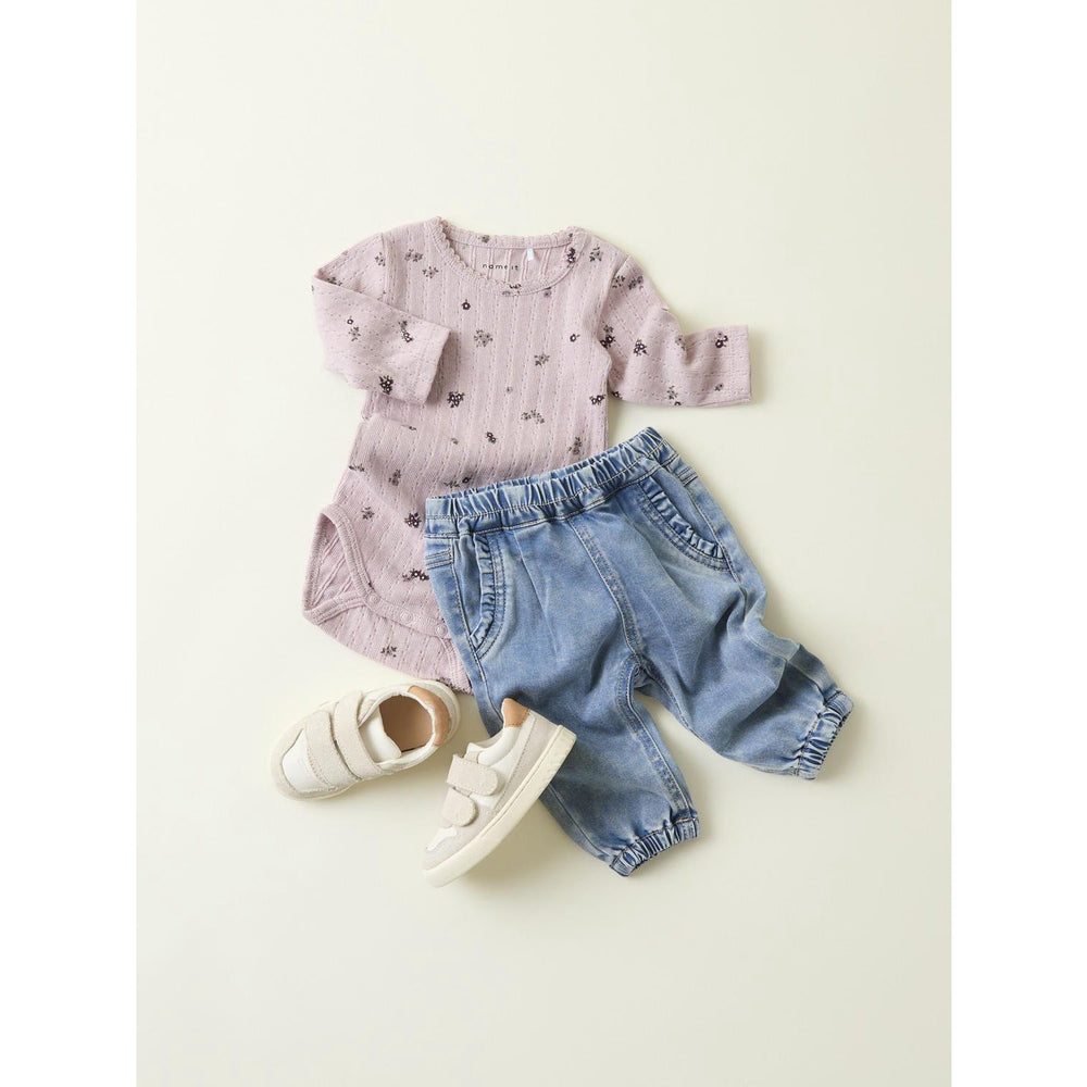 Køb Name It Burnished Lilac Nbflower Ls Body