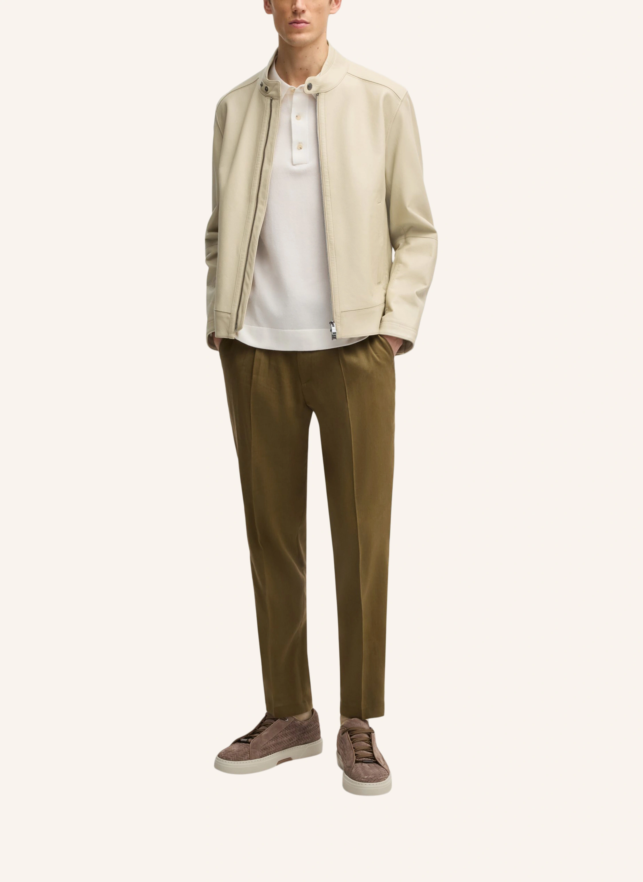 BOSS Lederjacke H-MANSELL3 Regular Fit