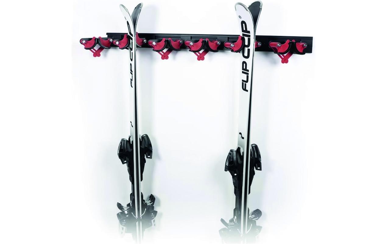 Gerätehalter-Set Regular 5A<br>Pulverbeschichtete Aluminium-Systemschiene mit weisem Halter
