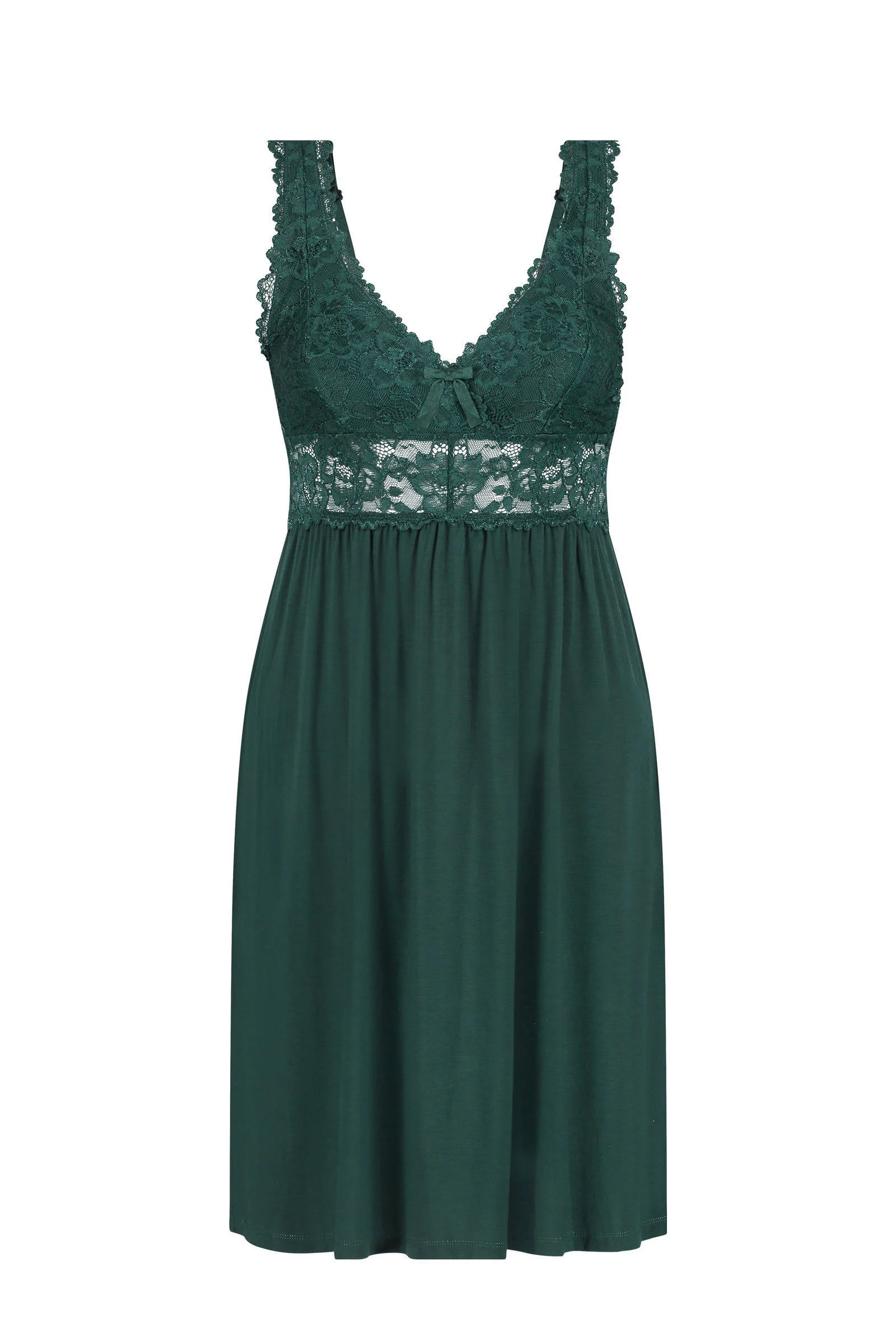 Hunkemöller slipdress Nora donkergroen