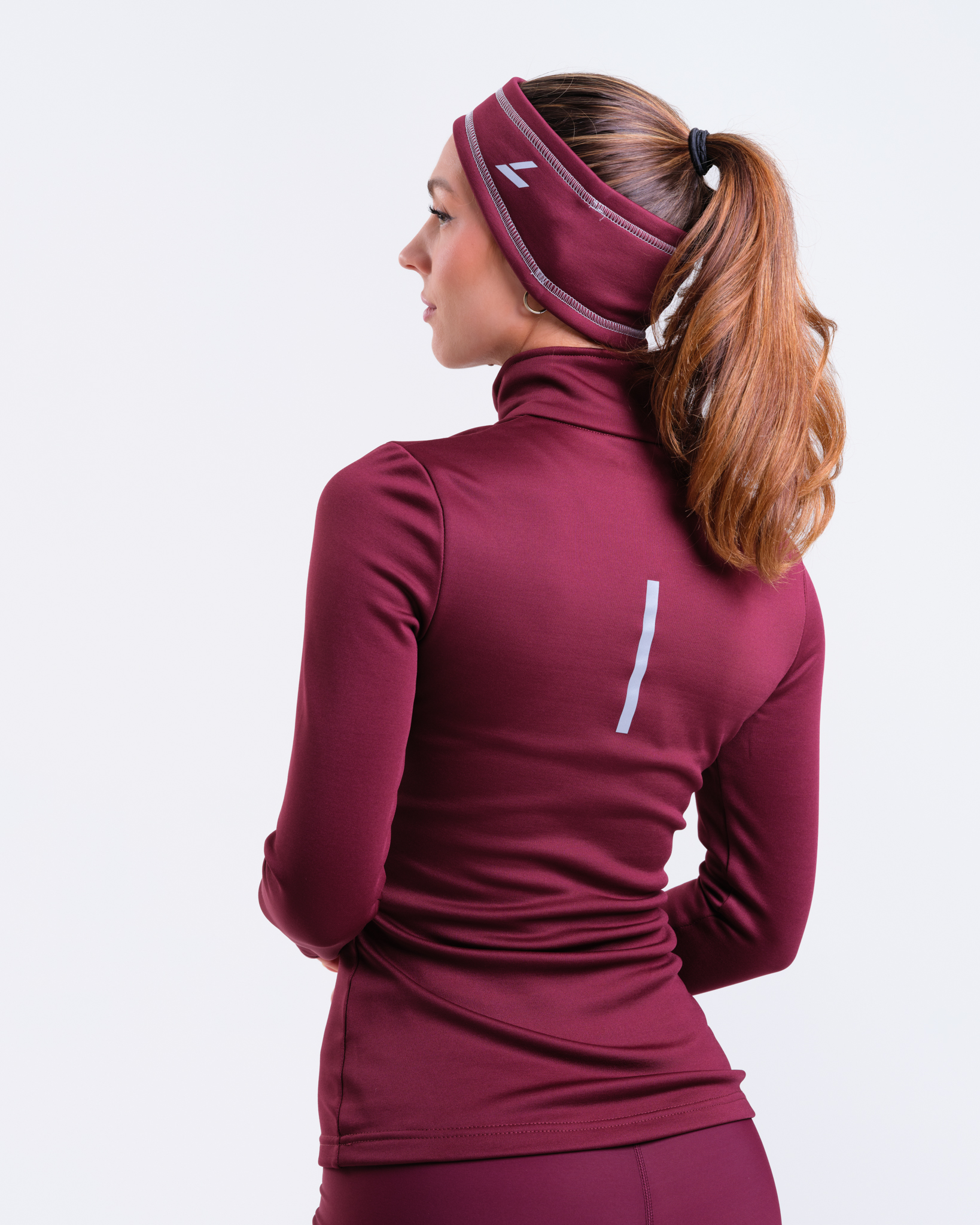 LEVITY Accelerate Winter Half Zip LS Burgundy