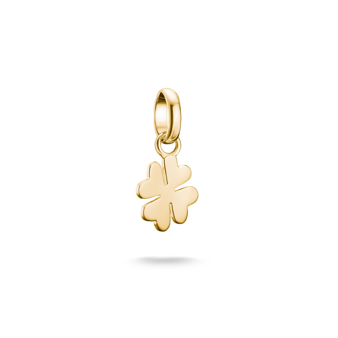 Thomas Sabo Charm-Anhänger Glücksklee Connect vergoldet