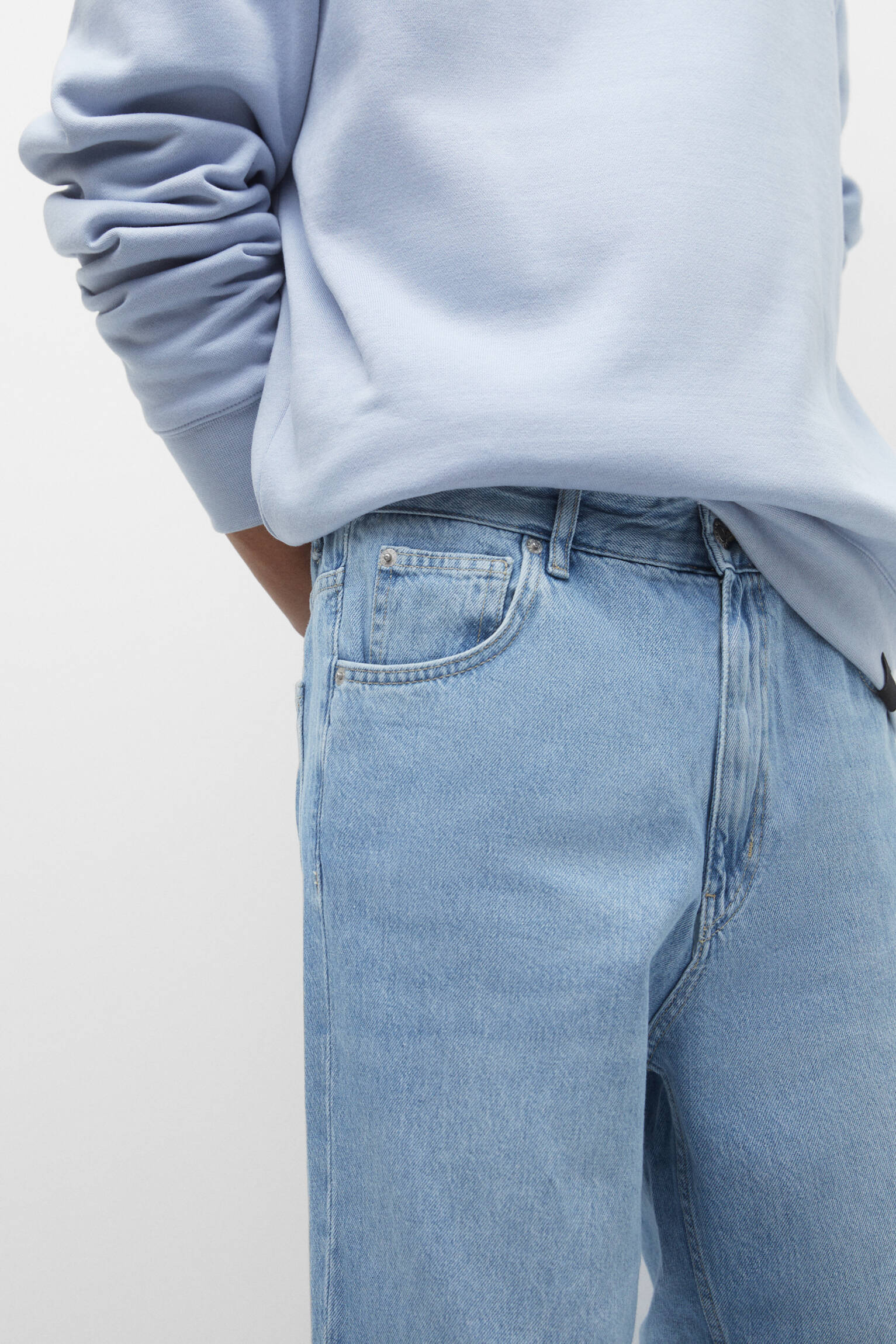 CALÇA JEANS FORTE - AZUL MÉDIO