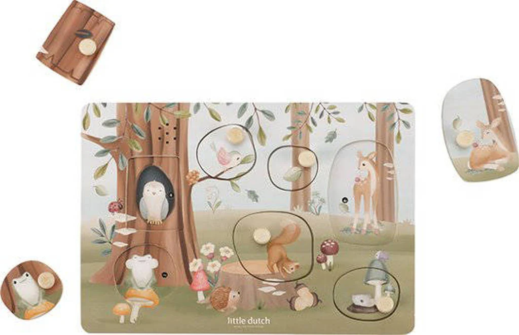 Forest Friends Forest Friends Geluidenpuzzel hout