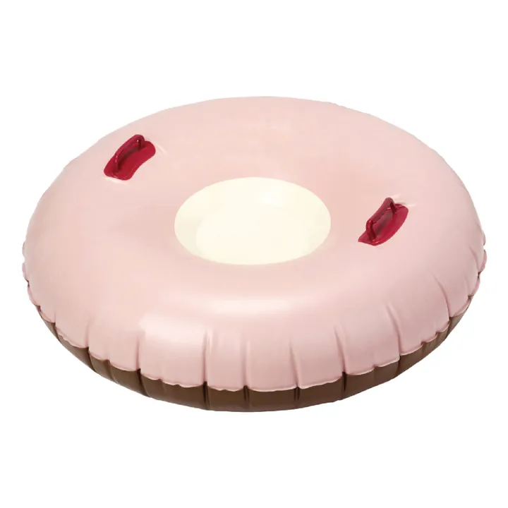 Petites Pommes Luge Gonflable | Rose/Marron