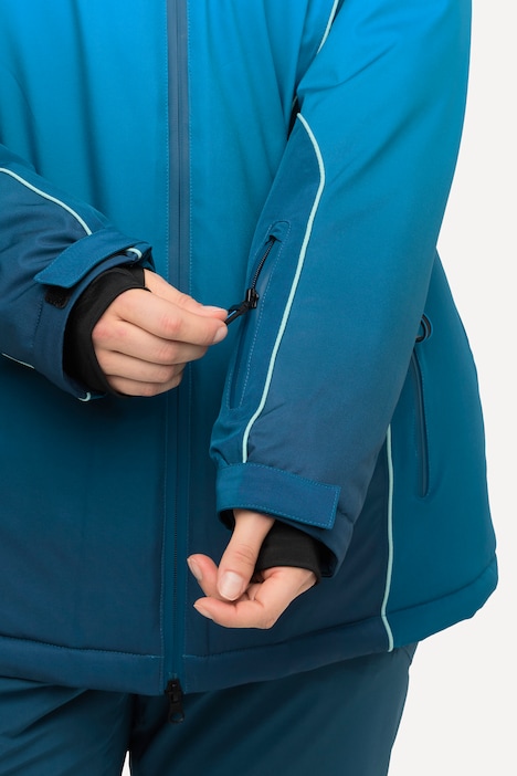 Performance-Jacke, Farbverlauf, wasserdicht, Schneefang