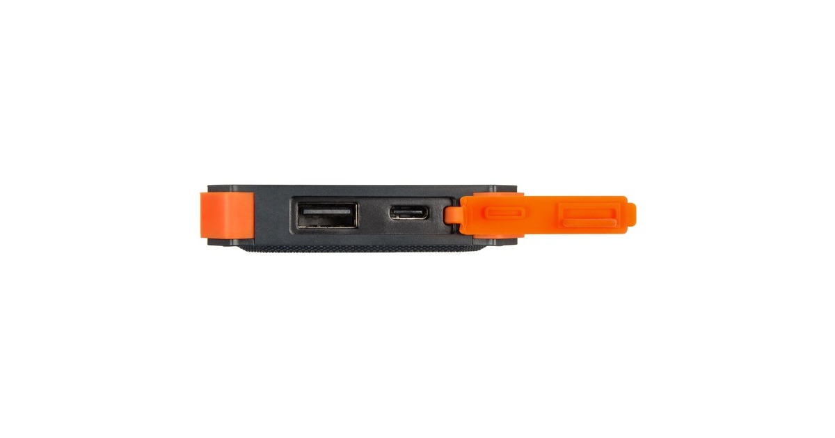 XtormXR103 - Xtreme Solar Powerbank 10.5W - 5.000 mAh  (Zwart/oranje, Waterproof IPX4)