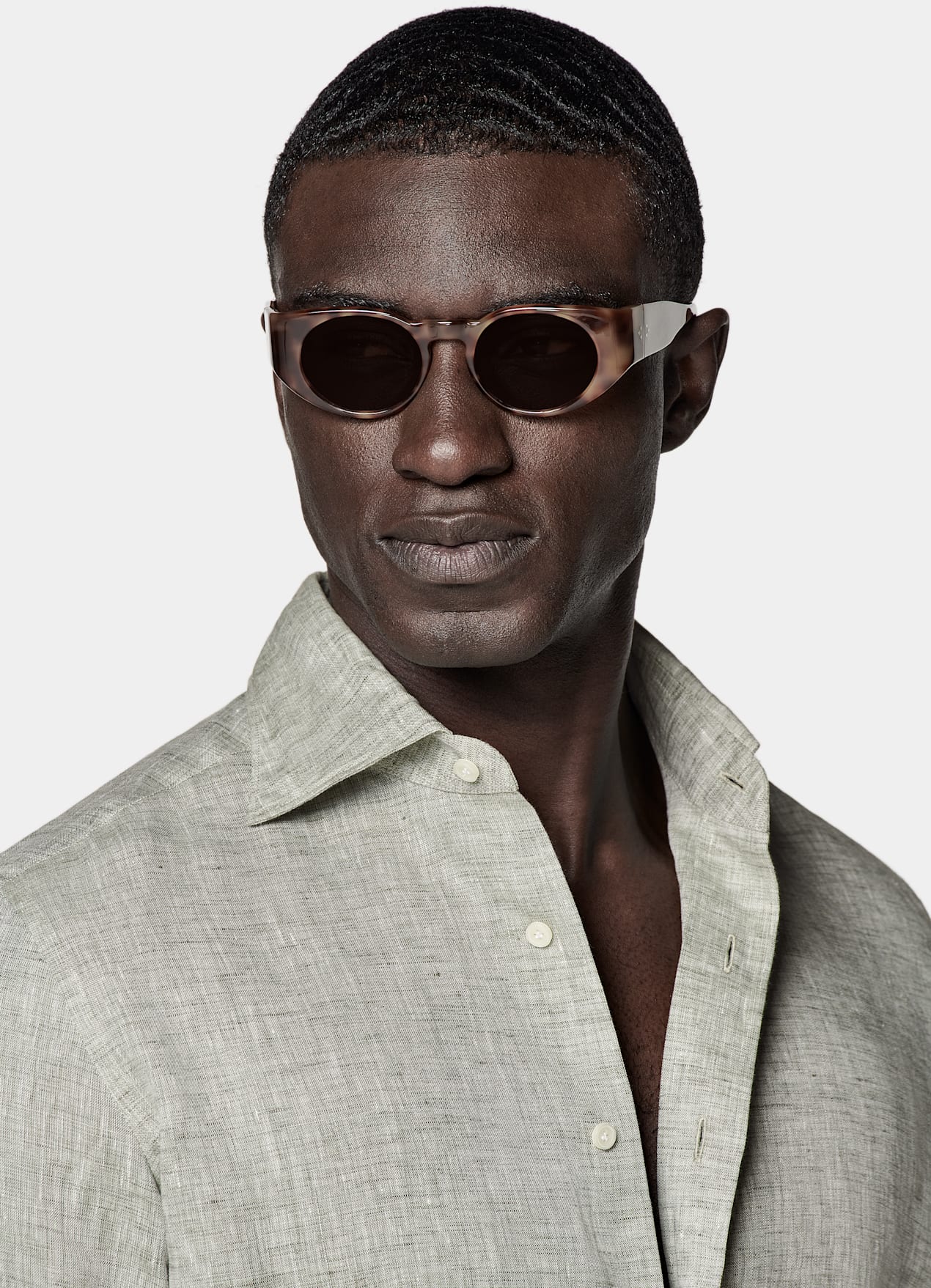 Chemise coupe Tailored vert clair
