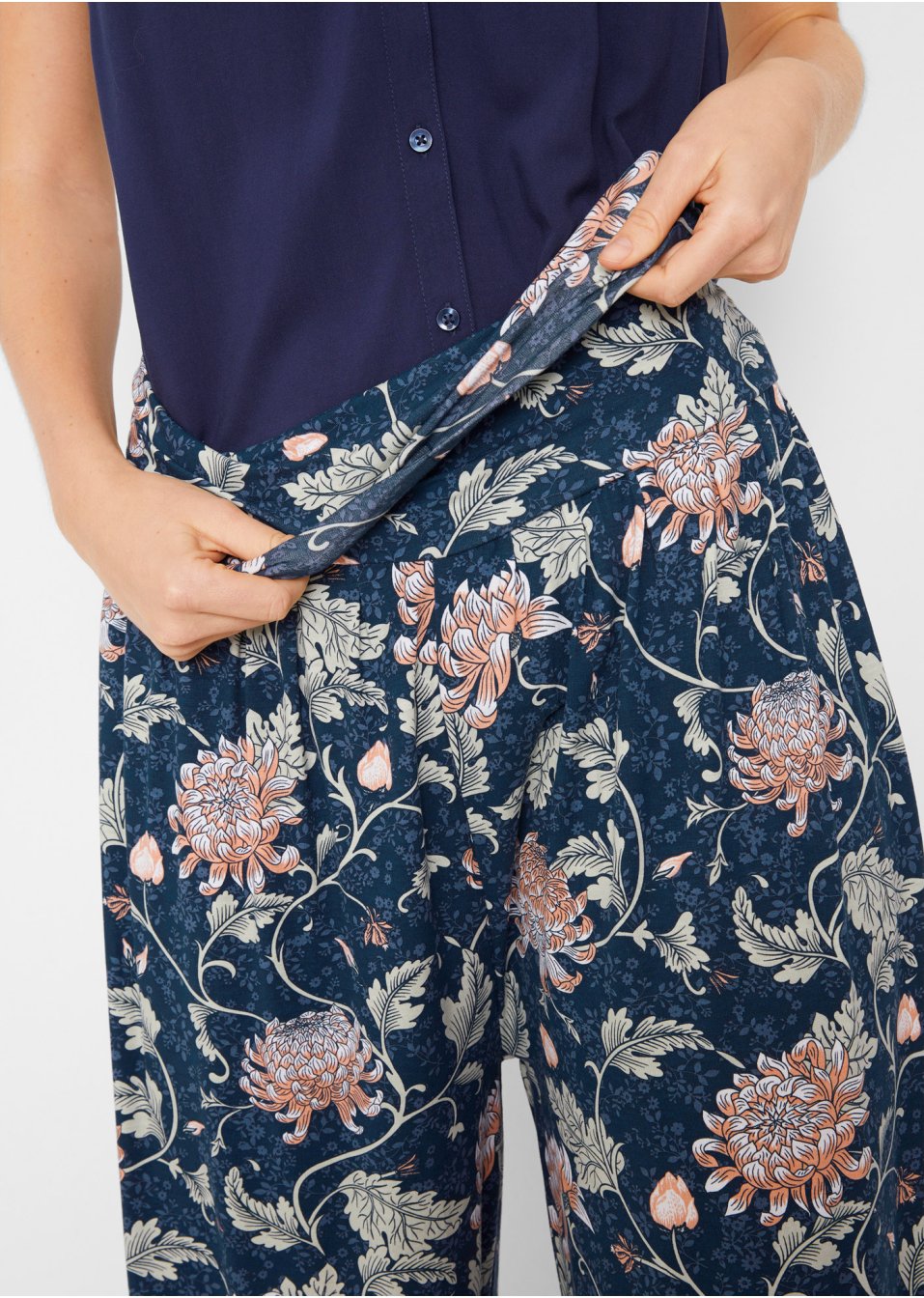 Pantalon sarouel en jersey, taille confortable, Loose Fit