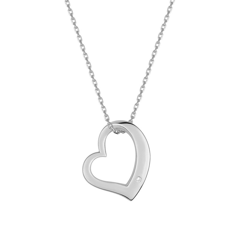 Collier Femme - Oxyde de zirconium - Argent 925 - Longueur : 42 cm