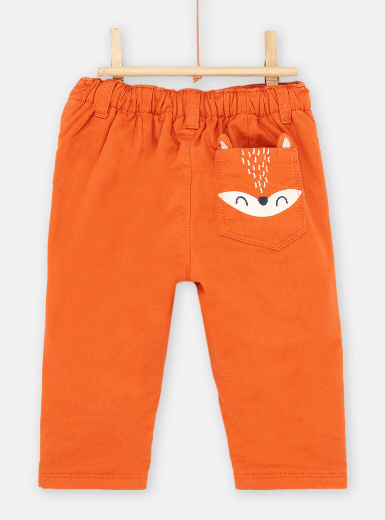 Pantalon orange pour bébé garçon