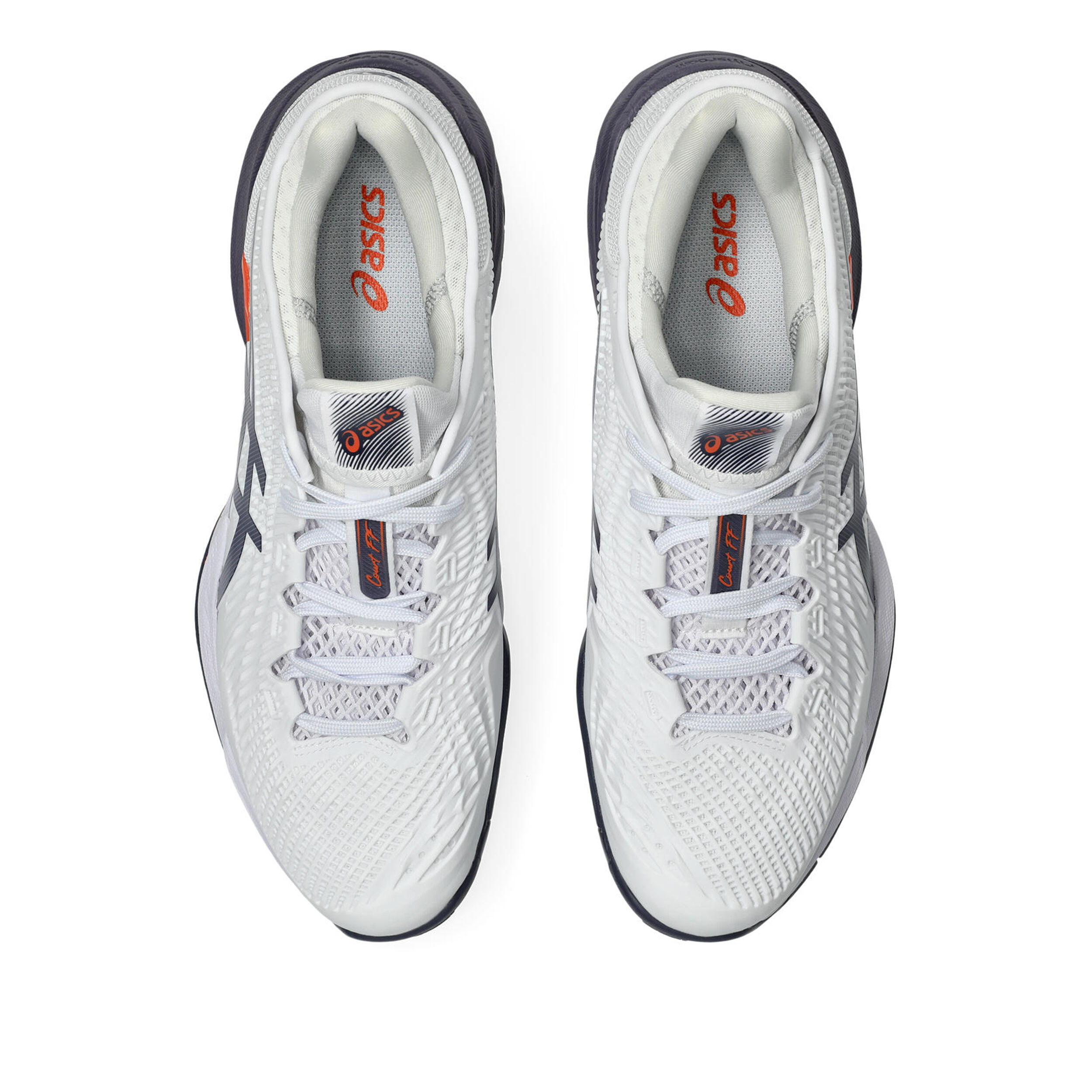 ASICS Court FF 3 Chaussures Toutes Surfaces Hommes - Blanc , Bleu Foncé
