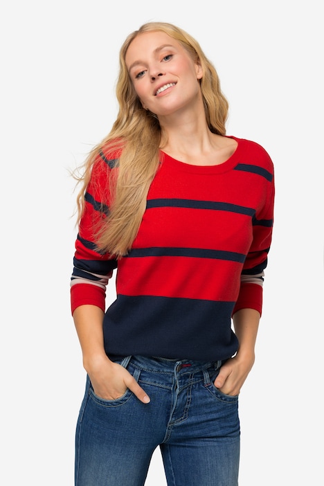 Pullover, Ringelmix