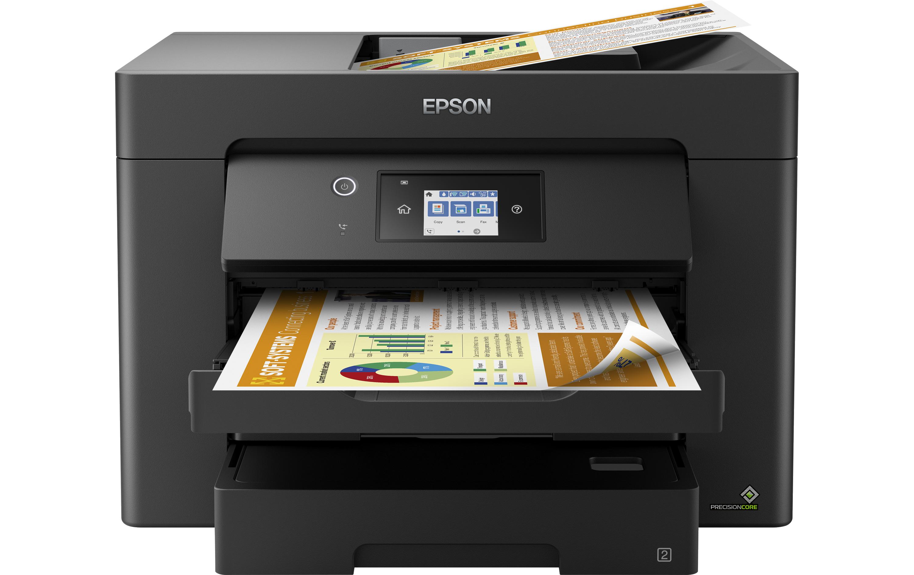 Multifunktionsdrucker WorkForce WF-7830DTWF<br>Netzwerkfähiger 4-in-1-Tintenstrahl-Multifunktionsdrucker für Formate bis A3