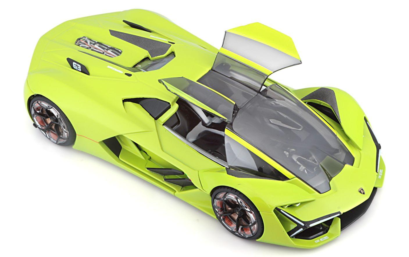 Lamborghini Terzo Milennio Grün 1:24Sammlermodell im Massstab 1:24