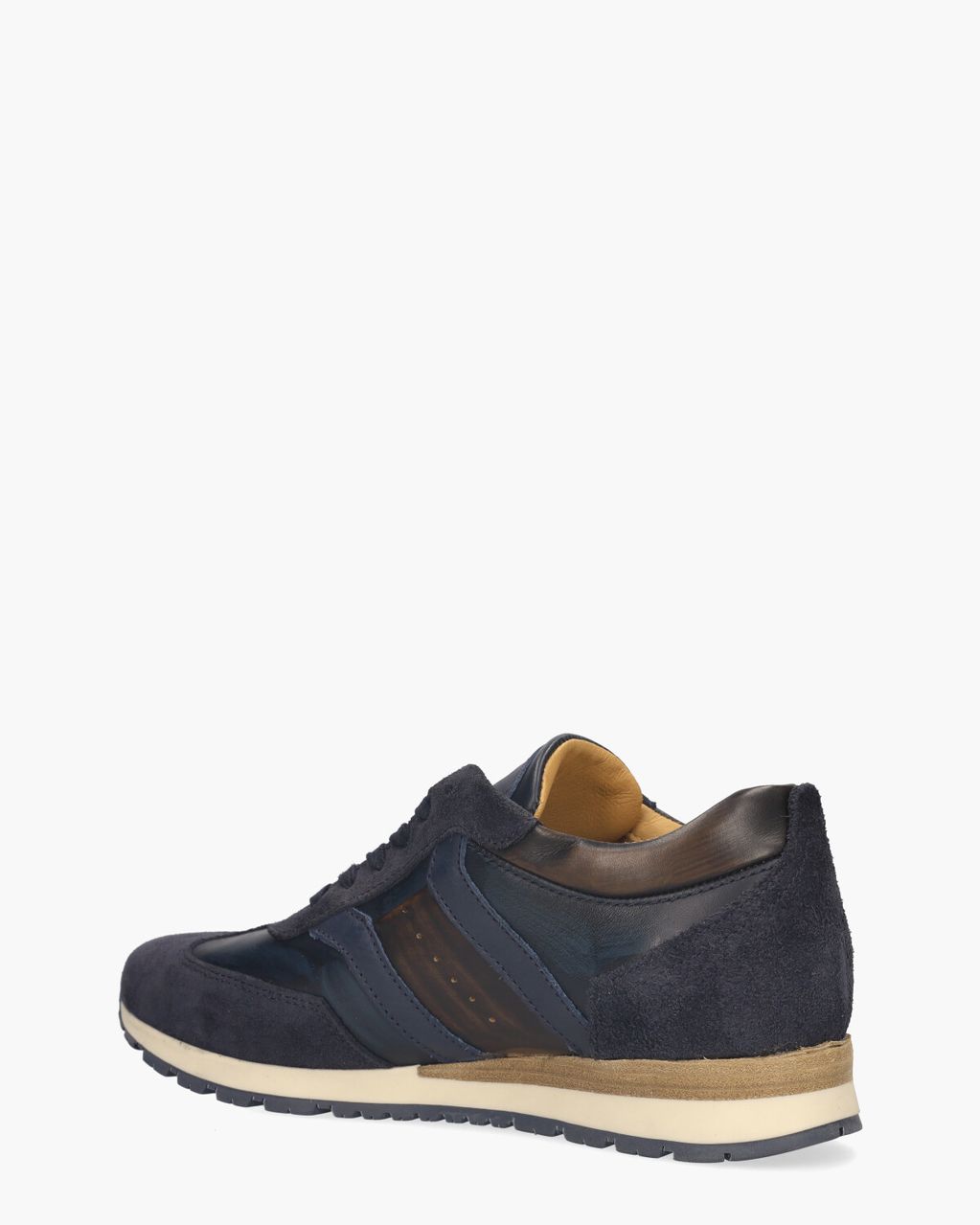 Rapid Soul Sweder Donkerblauw/Bruin Herensneakers