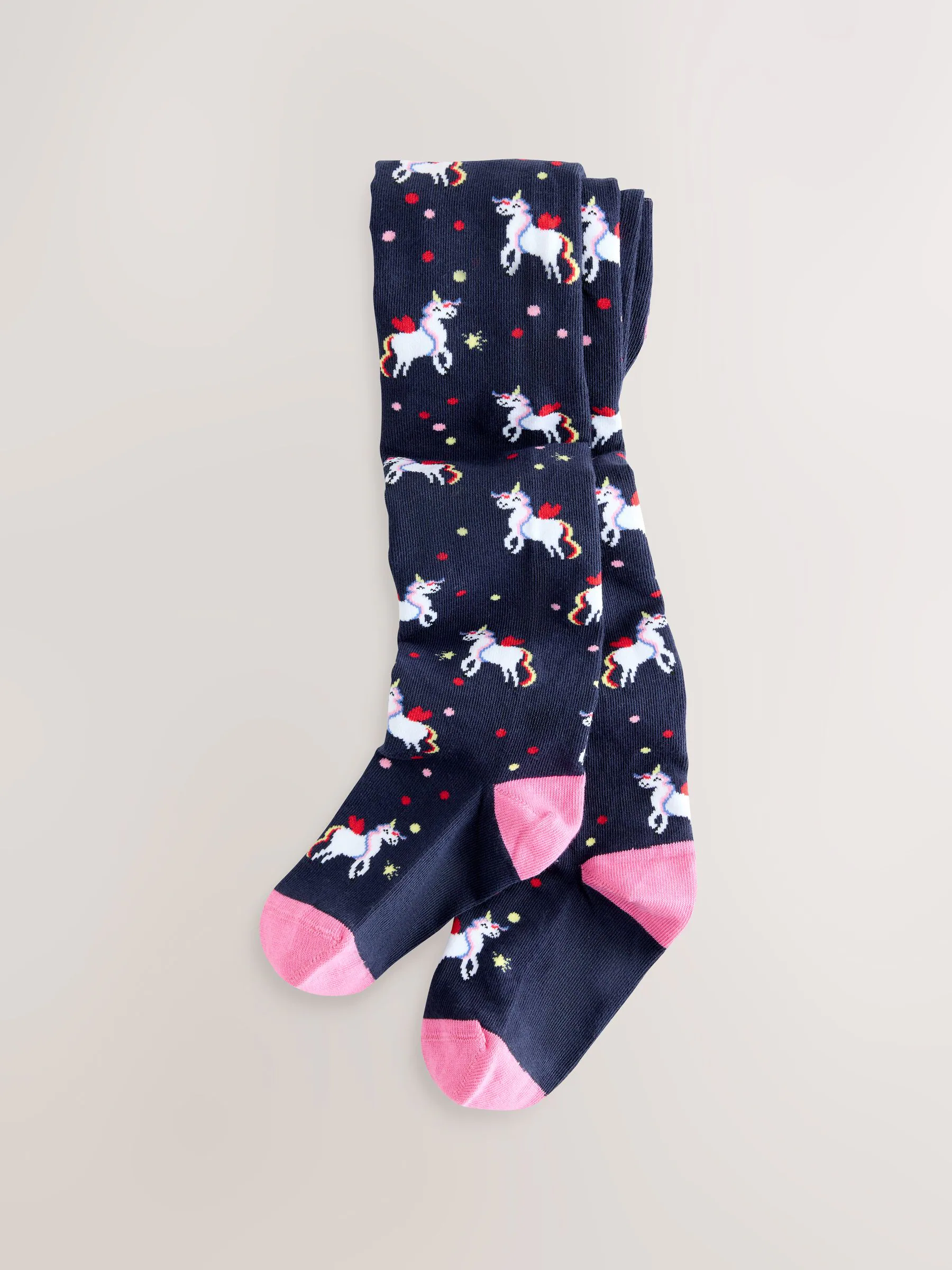 Donkerblauw - Cotton Rich Unicorn Tights