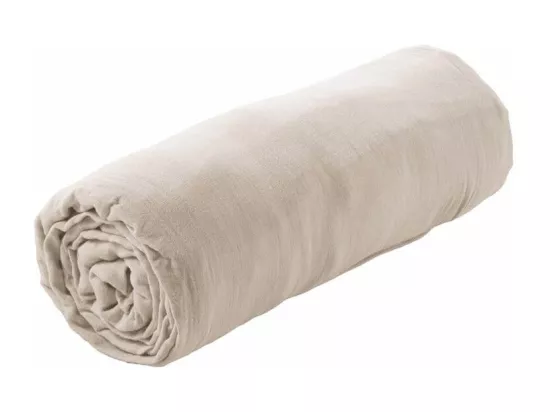 OUREA - Drap Housse 200x200cm Gaze de Coton Pampa