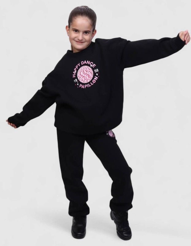 Papillon - Happy Dance - Joggingbroek - Zwart/Roze