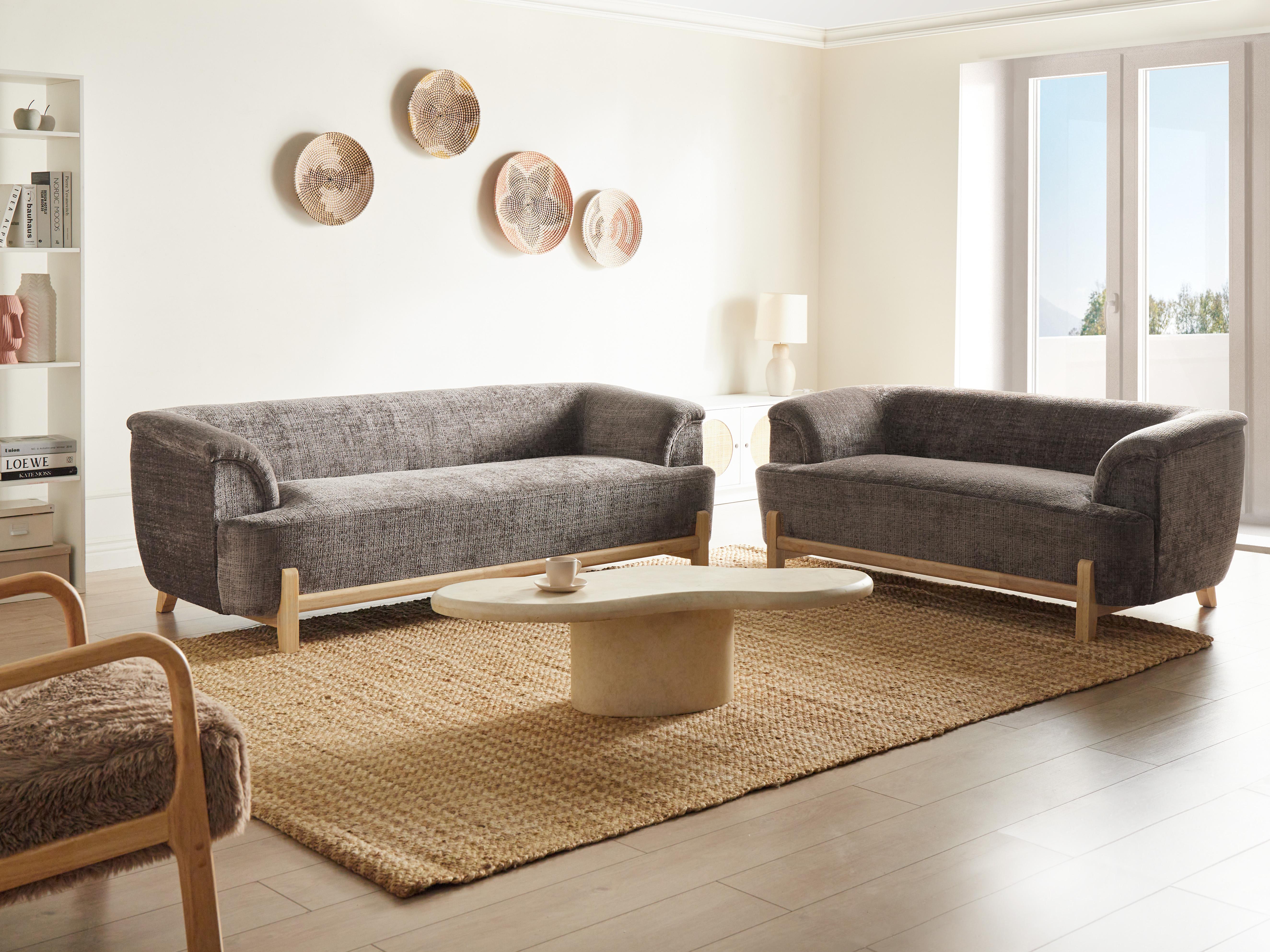 Bankenset 5-zits ALNOR Chenille Bruin