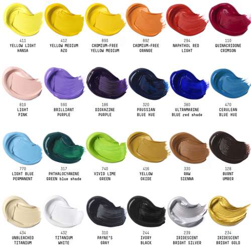 Liquitex® HEAVY BODY „Kernfarben“-Set