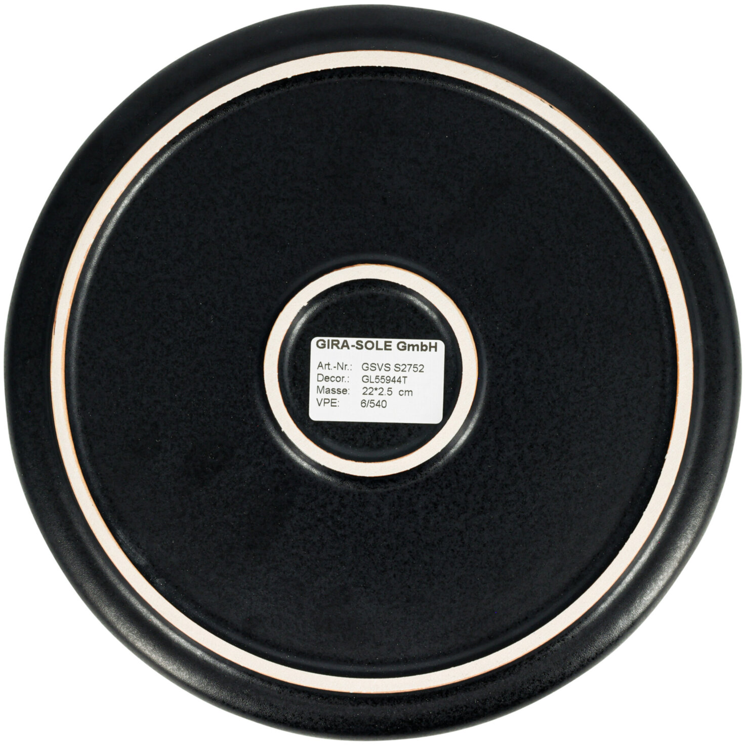 À Table! Dessertteller 22cm schwarz