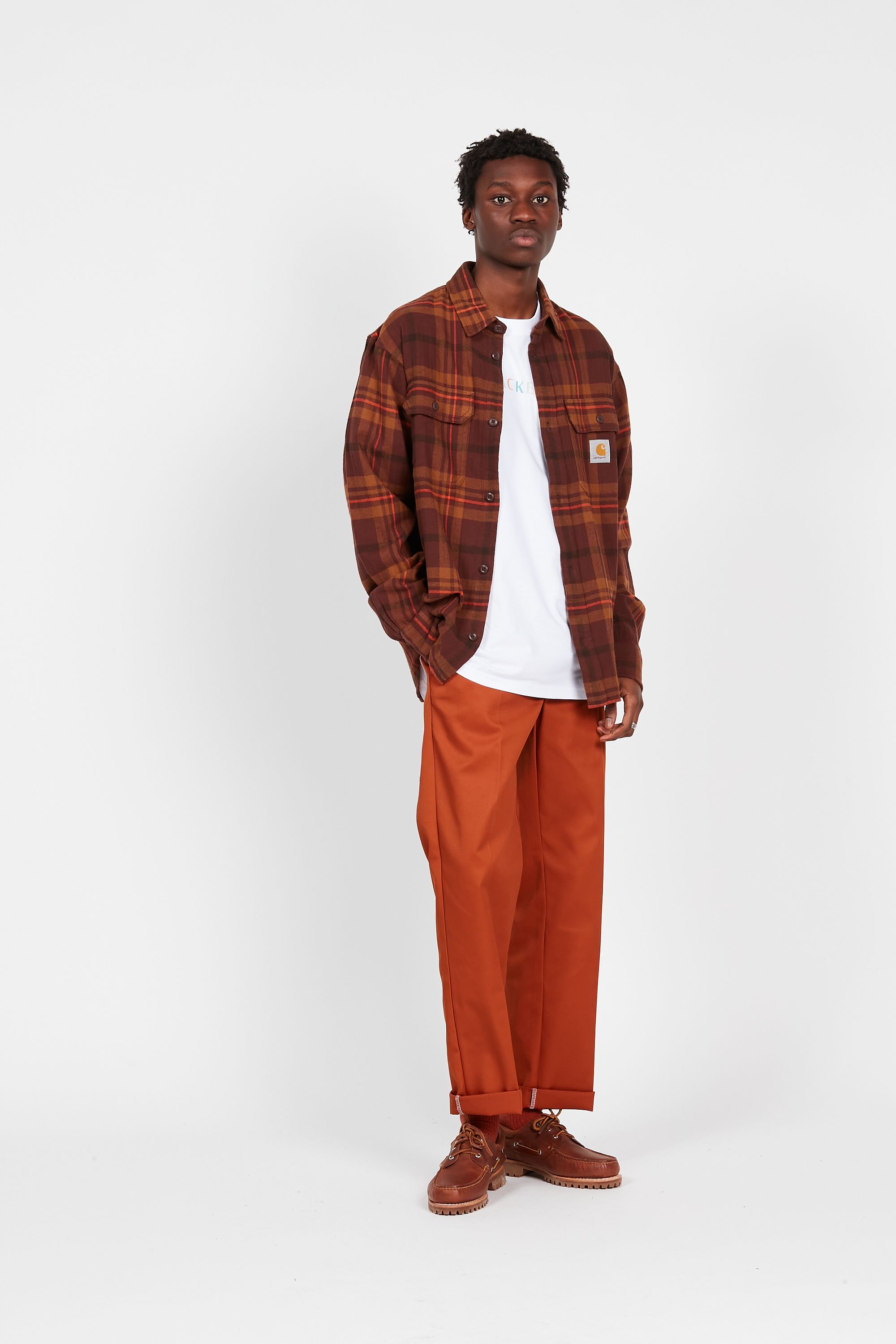 CARHARTT WIP Surchemise L/S Wallace Marron