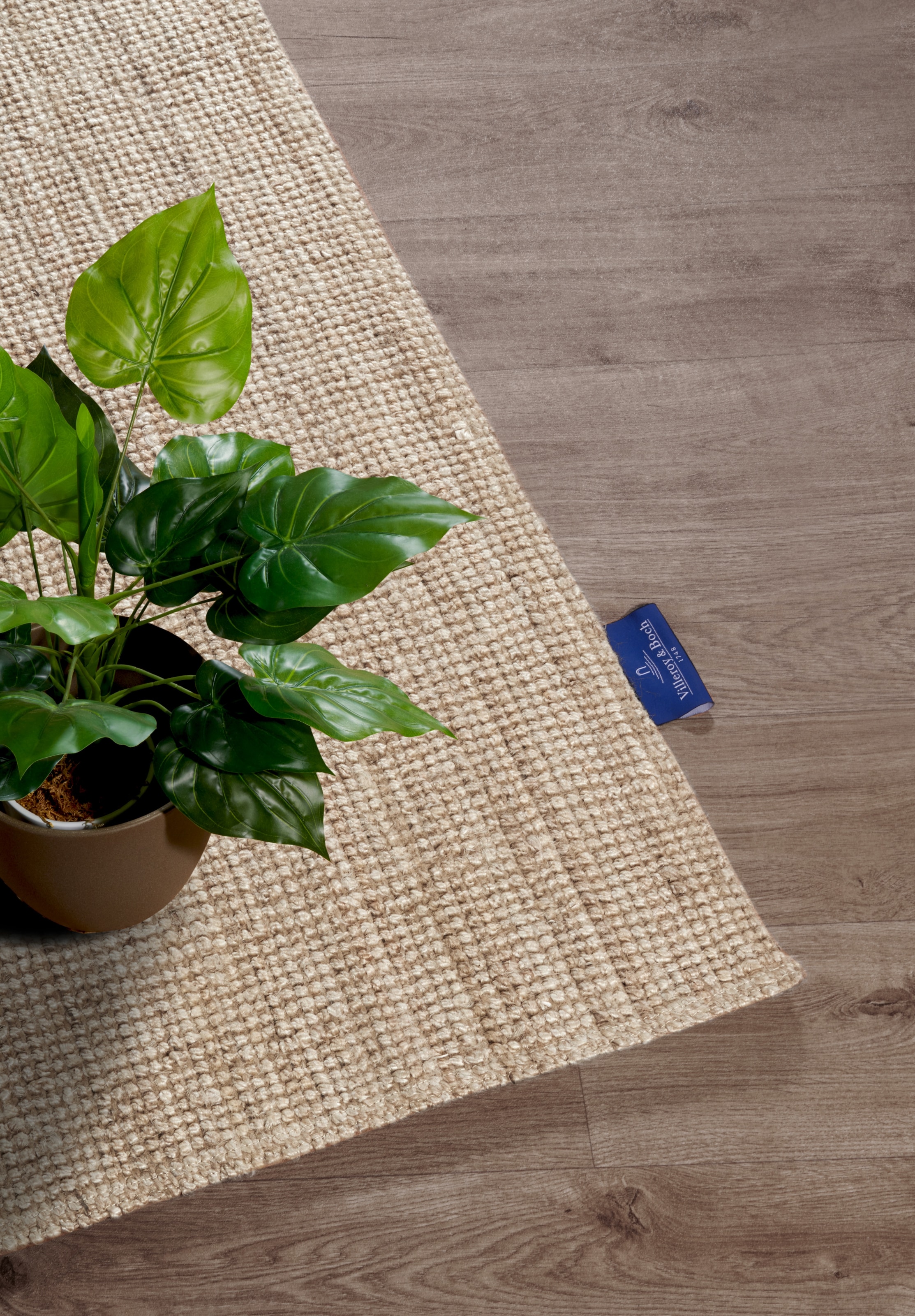 Villeroy & Boch Teppich »Rosalie Juteteppich« rechteckig 10 mm Höhe Läufer, 100% Jute, Natur, Wohnzimmer, Esszimmer, Schlafzimmer, GRS