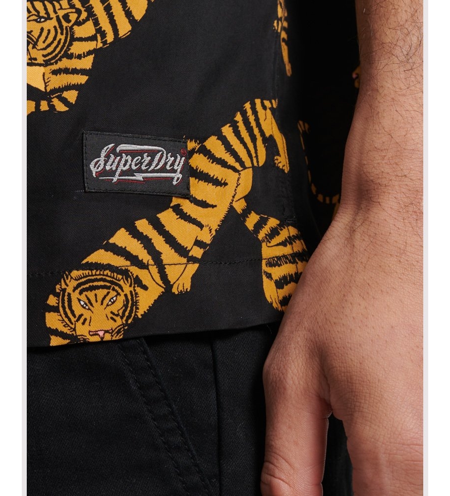 Camisa de manga curta Superdry Revere, preta
