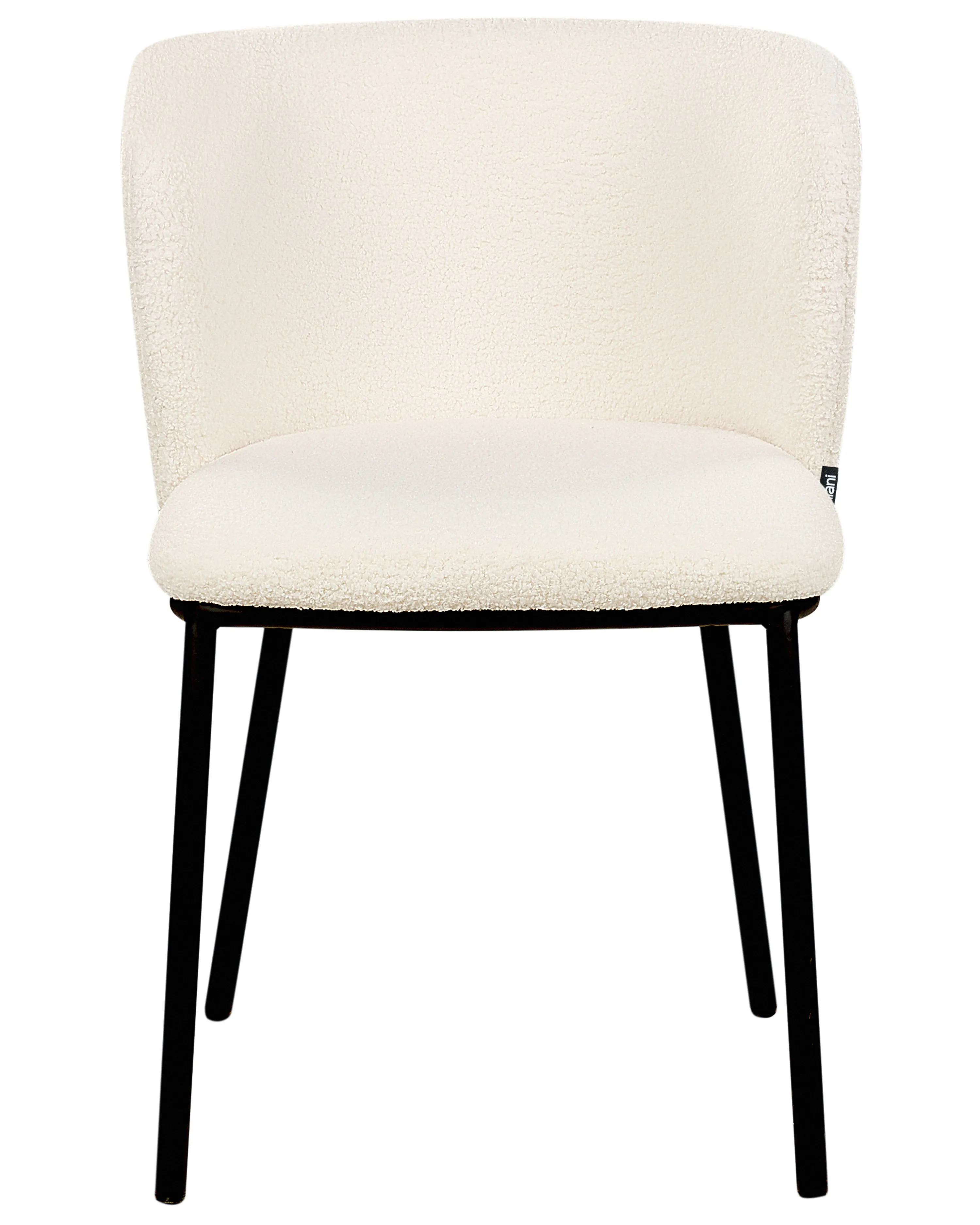 Set van 2 eetkamerstoelen MINA Bouclé Gebroken wit