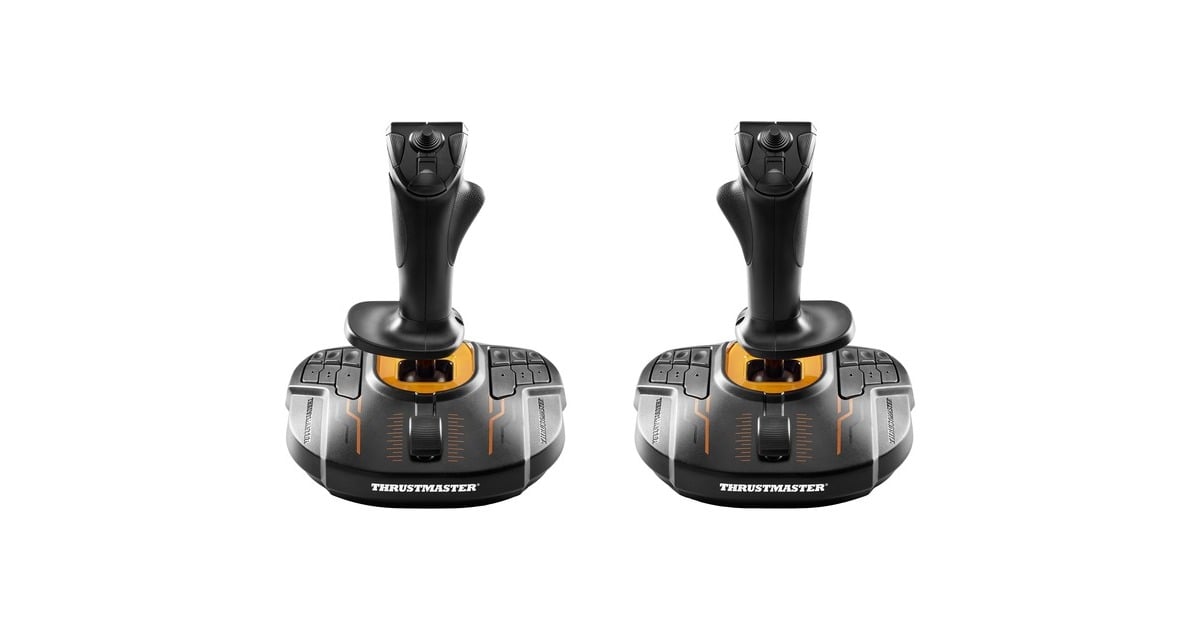 ThrustmasterT.16000M FCS Space Sim Duo joystick  (Zwart/oranje, PC)