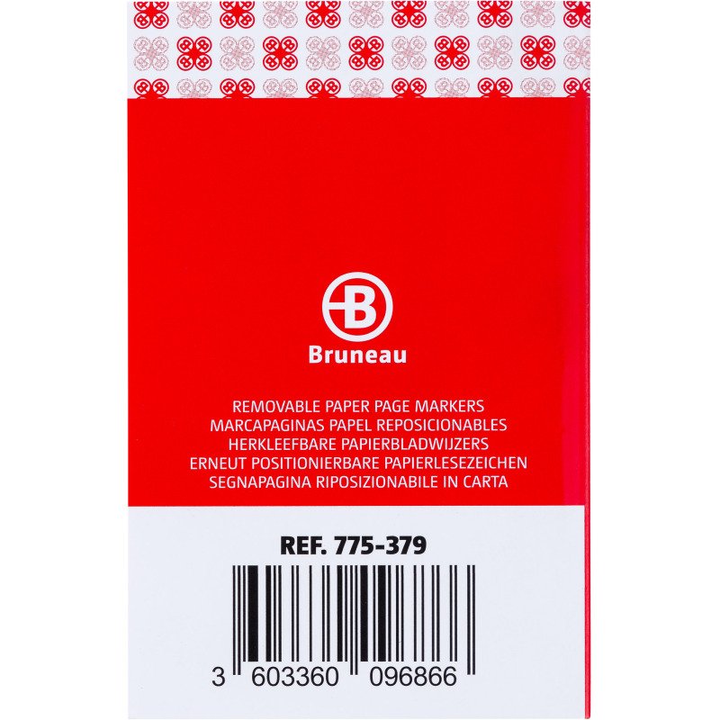 Marque-pages papier Bruneau couleurs néon - distributeur de 200 feuilles