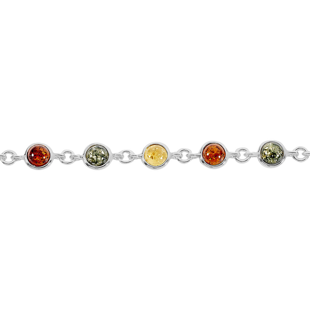 Bracelet Argent Blanc Rosalie Ambres