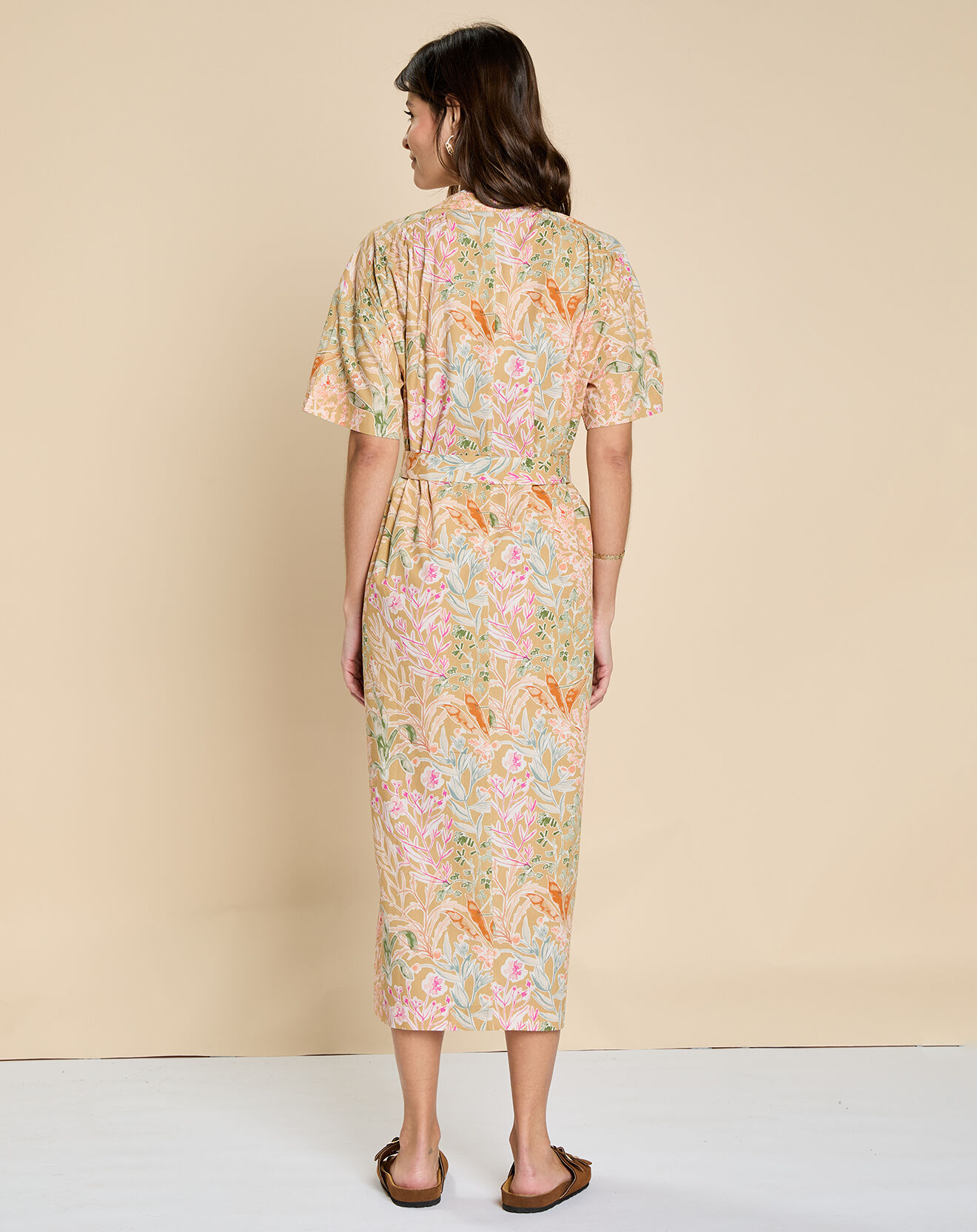 Harris Wilson Robe en Popeline Erminio imprimée garrigue multicolore