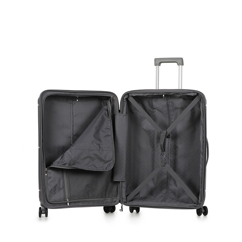 Lot de 3 valises rigides extensibles Haree 55, 67 et 76.5cm Grey